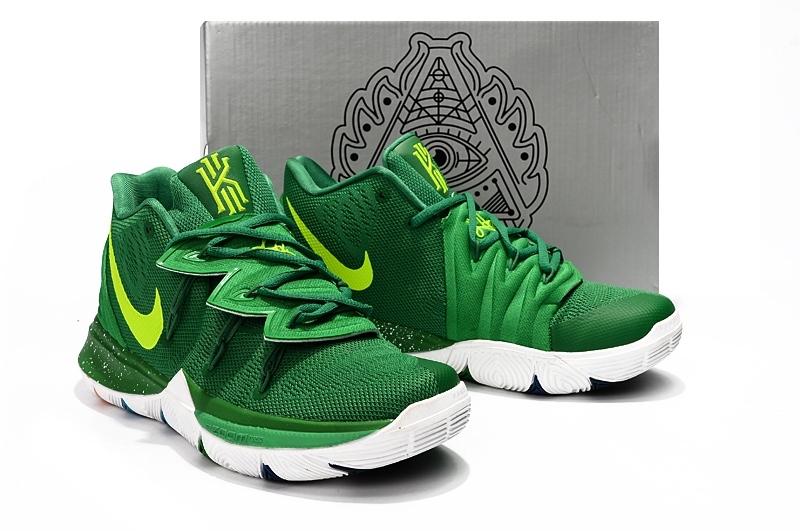 2019 Men Nike Kyrie Irving 5 Green Fluorscent Shoes